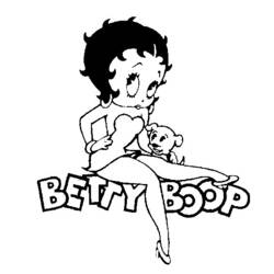 Dibujo para colorear: Betty Boop (Dibujos animados) #26047 - Dibujos para Colorear e Imprimir Gratis