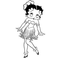 Dibujo para colorear: Betty Boop (Dibujos animados) #26052 - Dibujos para Colorear e Imprimir Gratis
