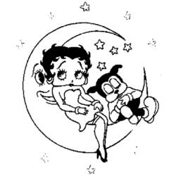 Dibujo para colorear: Betty Boop (Dibujos animados) #26059 - Dibujos para Colorear e Imprimir Gratis