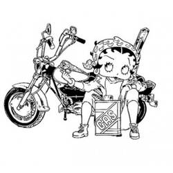 Dibujo para colorear: Betty Boop (Dibujos animados) #26090 - Dibujos para Colorear e Imprimir Gratis