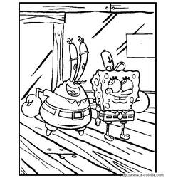 Dibujo para colorear: Bob Esponja (Dibujos animados) #33384 - Dibujos para Colorear e Imprimir Gratis