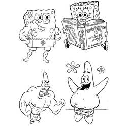 Dibujo para colorear: Bob Esponja (Dibujos animados) #33386 - Dibujos para Colorear e Imprimir Gratis