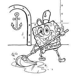 Dibujo para colorear: Bob Esponja (Dibujos animados) #33396 - Dibujos para Colorear e Imprimir Gratis