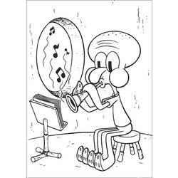 Dibujo para colorear: Bob Esponja (Dibujos animados) #33400 - Dibujos para Colorear e Imprimir Gratis