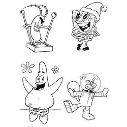 Dibujo para colorear: Bob Esponja (Dibujos animados) #33418 - Dibujos para Colorear e Imprimir Gratis