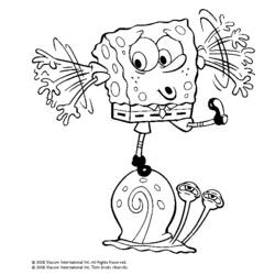 Dibujo para colorear: Bob Esponja (Dibujos animados) #33455 - Dibujos para Colorear e Imprimir Gratis