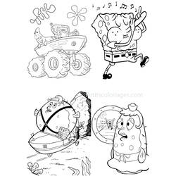 Dibujo para colorear: Bob Esponja (Dibujos animados) #33457 - Dibujos para Colorear e Imprimir Gratis