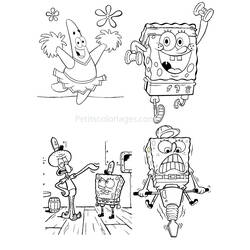 Dibujo para colorear: Bob Esponja (Dibujos animados) #33468 - Dibujos para Colorear e Imprimir Gratis