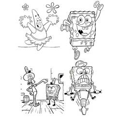Dibujo para colorear: Bob Esponja (Dibujos animados) #33487 - Dibujos para Colorear e Imprimir Gratis