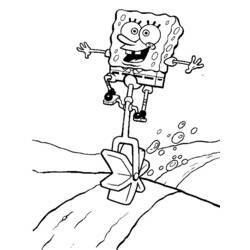 Dibujo para colorear: Bob Esponja (Dibujos animados) #33488 - Dibujos para Colorear e Imprimir Gratis