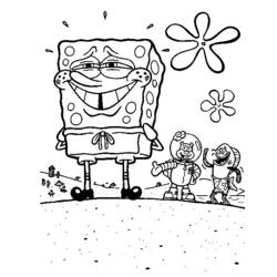 Dibujo para colorear: Bob Esponja (Dibujos animados) #33494 - Dibujos para Colorear e Imprimir Gratis