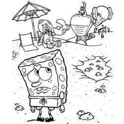 Dibujo para colorear: Bob Esponja (Dibujos animados) #33495 - Dibujos para Colorear e Imprimir Gratis