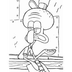 Dibujo para colorear: Bob Esponja (Dibujos animados) #33528 - Dibujos para Colorear e Imprimir Gratis