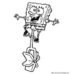 Dibujo para colorear: Bob Esponja (Dibujos animados) #33531 - Dibujos para Colorear e Imprimir Gratis