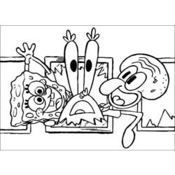 Dibujo para colorear: Bob Esponja (Dibujos animados) #33560 - Dibujos para Colorear e Imprimir Gratis