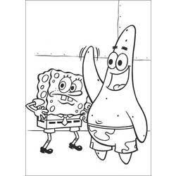 Dibujo para colorear: Bob Esponja (Dibujos animados) #33587 - Dibujos para Colorear e Imprimir Gratis