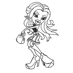 Dibujo para colorear: Bratz (Dibujos animados) #32395 - Dibujos para Colorear e Imprimir Gratis