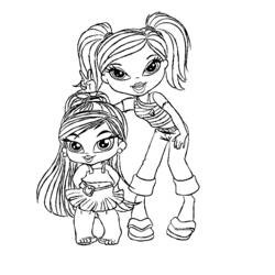 Dibujo para colorear: Bratz (Dibujos animados) #32402 - Dibujos para Colorear e Imprimir Gratis