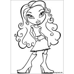 Dibujo para colorear: Bratz (Dibujos animados) #32405 - Dibujos para Colorear e Imprimir Gratis