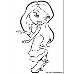 Dibujo para colorear: Bratz (Dibujos animados) #32410 - Dibujos para Colorear e Imprimir Gratis