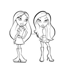 Dibujo para colorear: Bratz (Dibujos animados) #32440 - Dibujos para Colorear e Imprimir Gratis