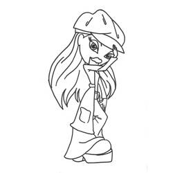 Dibujo para colorear: Bratz (Dibujos animados) #32449 - Dibujos para Colorear e Imprimir Gratis