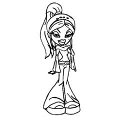 Dibujo para colorear: Bratz (Dibujos animados) #32452 - Dibujos para Colorear e Imprimir Gratis