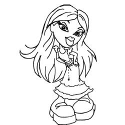 Dibujo para colorear: Bratz (Dibujos animados) #32460 - Dibujos para Colorear e Imprimir Gratis