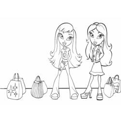 Dibujo para colorear: Bratz (Dibujos animados) #32461 - Dibujos para Colorear e Imprimir Gratis