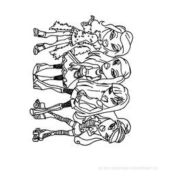 Dibujo para colorear: Bratz (Dibujos animados) #32474 - Dibujos para Colorear e Imprimir Gratis