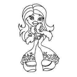 Dibujo para colorear: Bratz (Dibujos animados) #32480 - Dibujos para Colorear e Imprimir Gratis