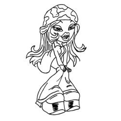 Dibujo para colorear: Bratz (Dibujos animados) #32487 - Dibujos para Colorear e Imprimir Gratis