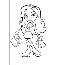 Dibujo para colorear: Bratz (Dibujos animados) #32489 - Dibujos para Colorear e Imprimir Gratis