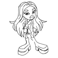 Dibujo para colorear: Bratz (Dibujos animados) #32490 - Dibujos para Colorear e Imprimir Gratis