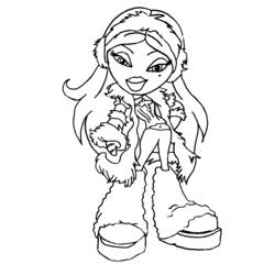 Dibujo para colorear: Bratz (Dibujos animados) #32495 - Dibujos para Colorear e Imprimir Gratis