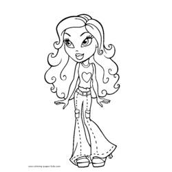 Dibujo para colorear: Bratz (Dibujos animados) #32498 - Dibujos para Colorear e Imprimir Gratis