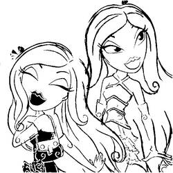 Dibujo para colorear: Bratz (Dibujos animados) #32506 - Dibujos para Colorear e Imprimir Gratis