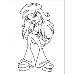 Dibujo para colorear: Bratz (Dibujos animados) #32510 - Dibujos para Colorear e Imprimir Gratis