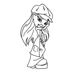 Dibujo para colorear: Bratz (Dibujos animados) #32515 - Dibujos para Colorear e Imprimir Gratis