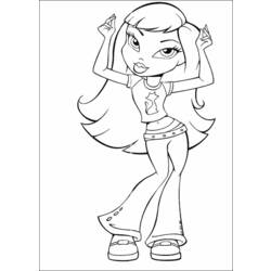 Dibujo para colorear: Bratz (Dibujos animados) #32516 - Dibujos para Colorear e Imprimir Gratis