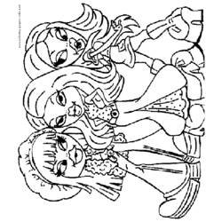 Dibujo para colorear: Bratz (Dibujos animados) #32520 - Dibujos para Colorear e Imprimir Gratis