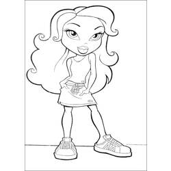 Dibujo para colorear: Bratz (Dibujos animados) #32526 - Dibujos para Colorear e Imprimir Gratis