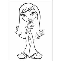 Dibujo para colorear: Bratz (Dibujos animados) #32538 - Dibujos para Colorear e Imprimir Gratis