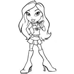 Dibujo para colorear: Bratz (Dibujos animados) #32542 - Dibujos para Colorear e Imprimir Gratis