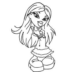 Dibujo para colorear: Bratz (Dibujos animados) #32543 - Dibujos para Colorear e Imprimir Gratis