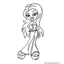 Dibujo para colorear: Bratz (Dibujos animados) #32545 - Dibujos para Colorear e Imprimir Gratis