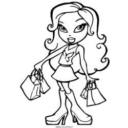 Dibujo para colorear: Bratz (Dibujos animados) #32546 - Dibujos para Colorear e Imprimir Gratis