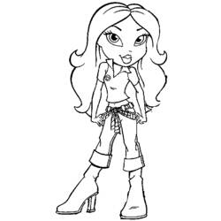 Dibujo para colorear: Bratz (Dibujos animados) #32547 - Dibujos para Colorear e Imprimir Gratis