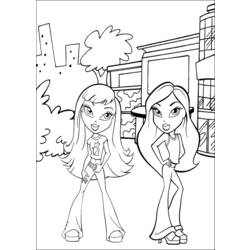 Dibujo para colorear: Bratz (Dibujos animados) #32553 - Dibujos para Colorear e Imprimir Gratis