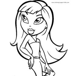 Dibujo para colorear: Bratz (Dibujos animados) #32562 - Dibujos para Colorear e Imprimir Gratis